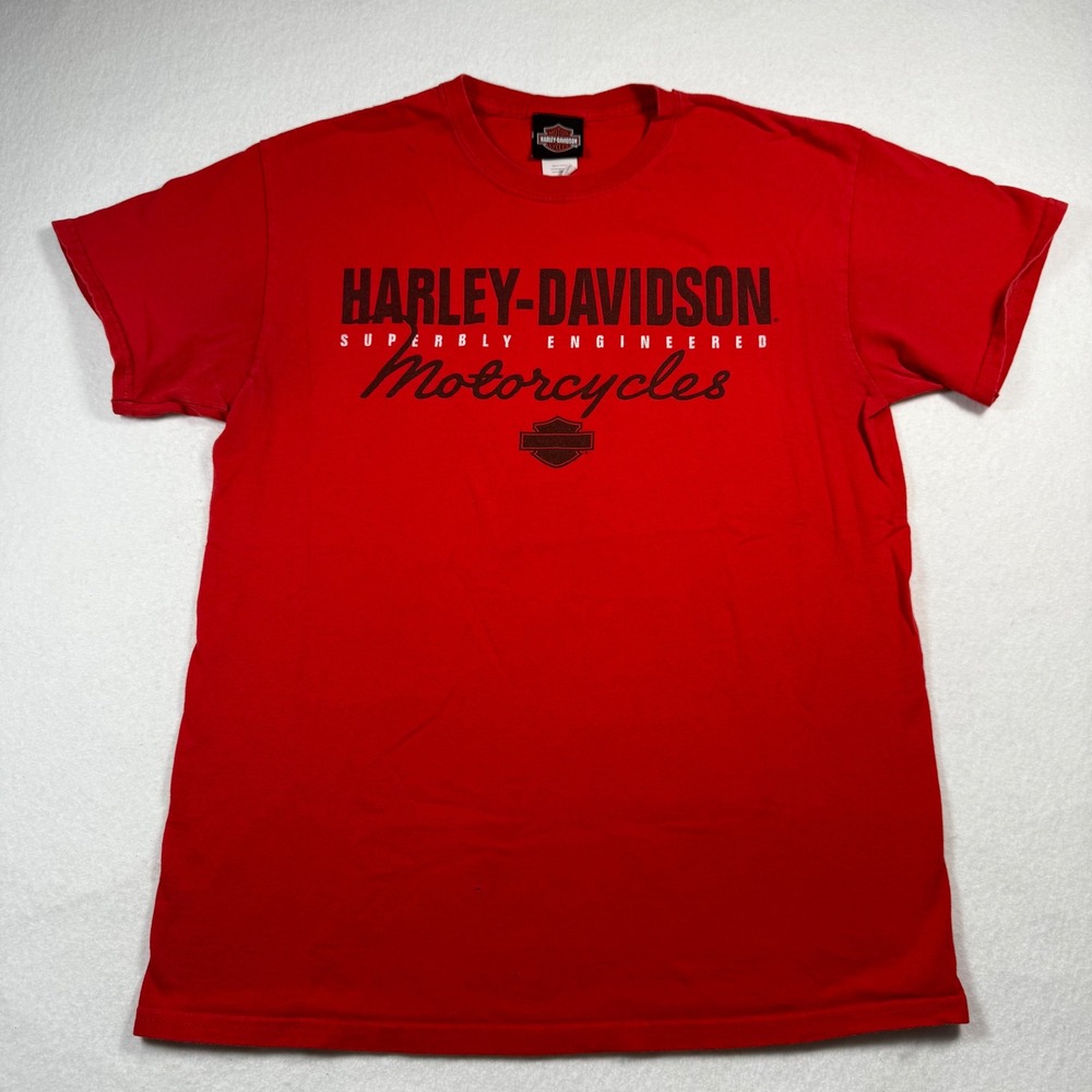 Harley-Davidson Freeport Bahamas Red Graphic T-Shirt Mens Medium Biker Tee